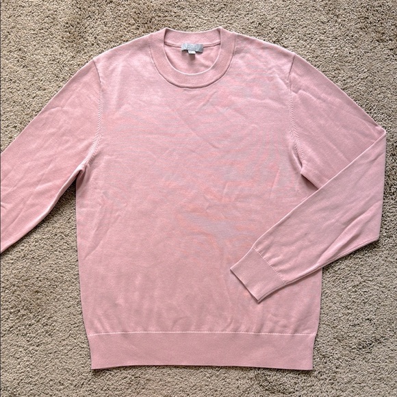 COS Pink Men’s Crewneck Cotton Sweater - Picture 1 of 7